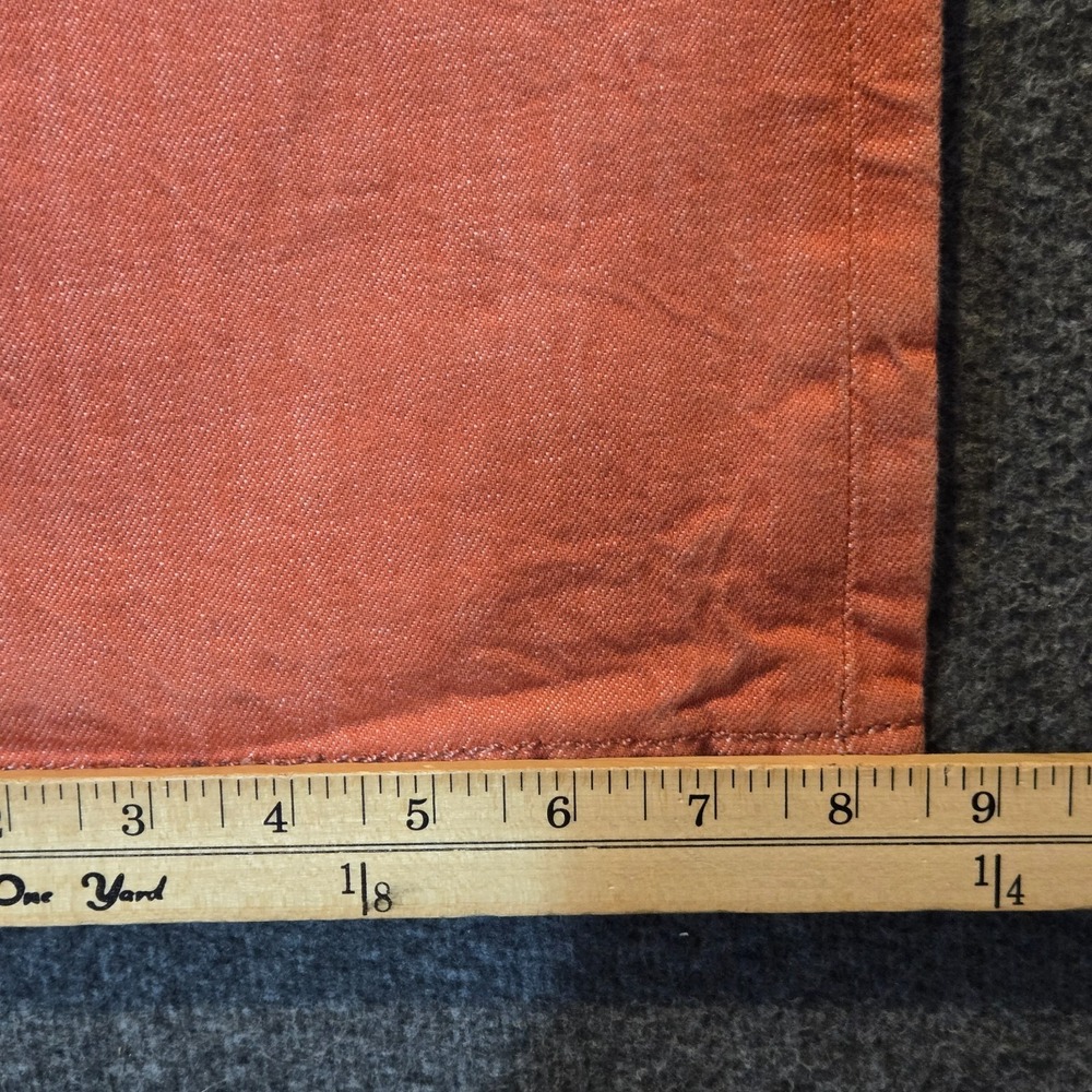 Levis 501 White Oak Cone Denim Jeans Button Fly Salmon Orange Mens Fit Sz 32x29 - Picture 6 of 14
